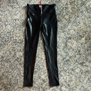 SPANX faux leather leggings - medium